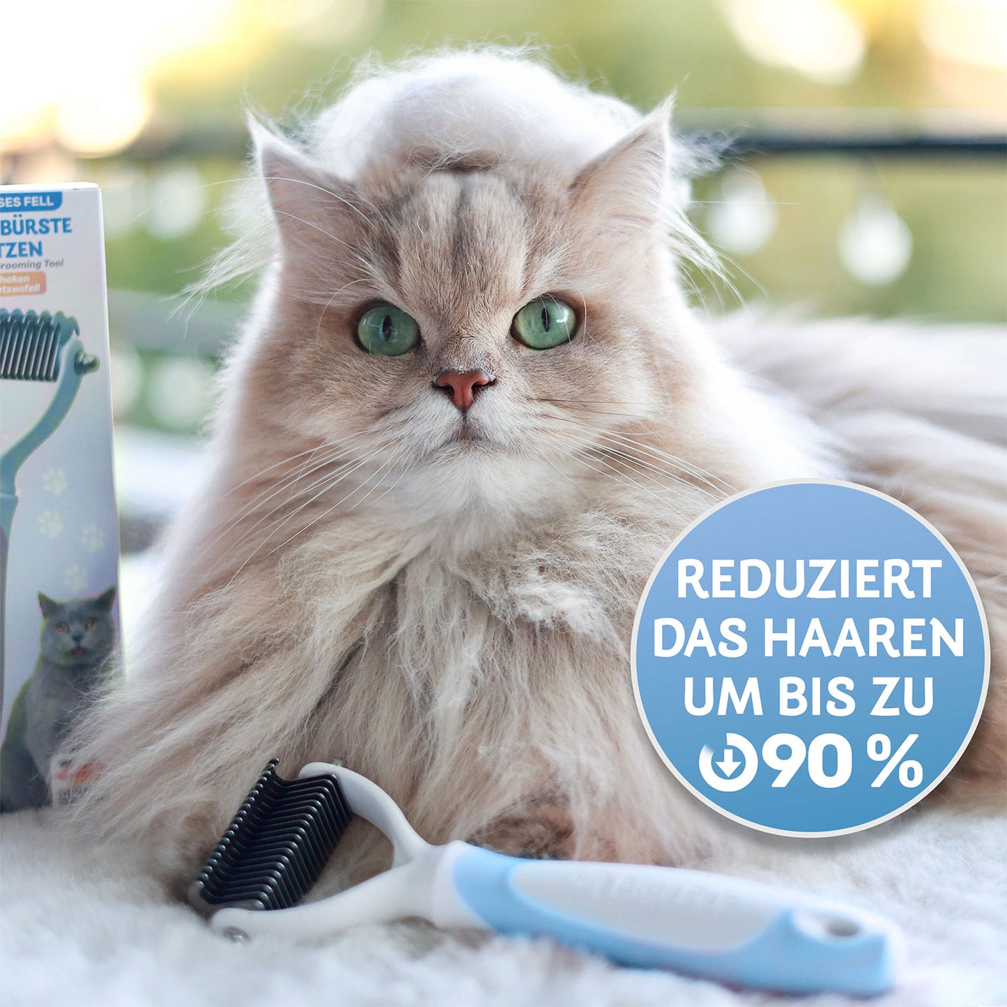 Unterwollbürste für Katzen im Fellwechsel