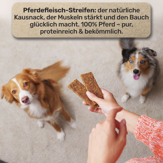 Pferdefleisch-Streifen für Hunde