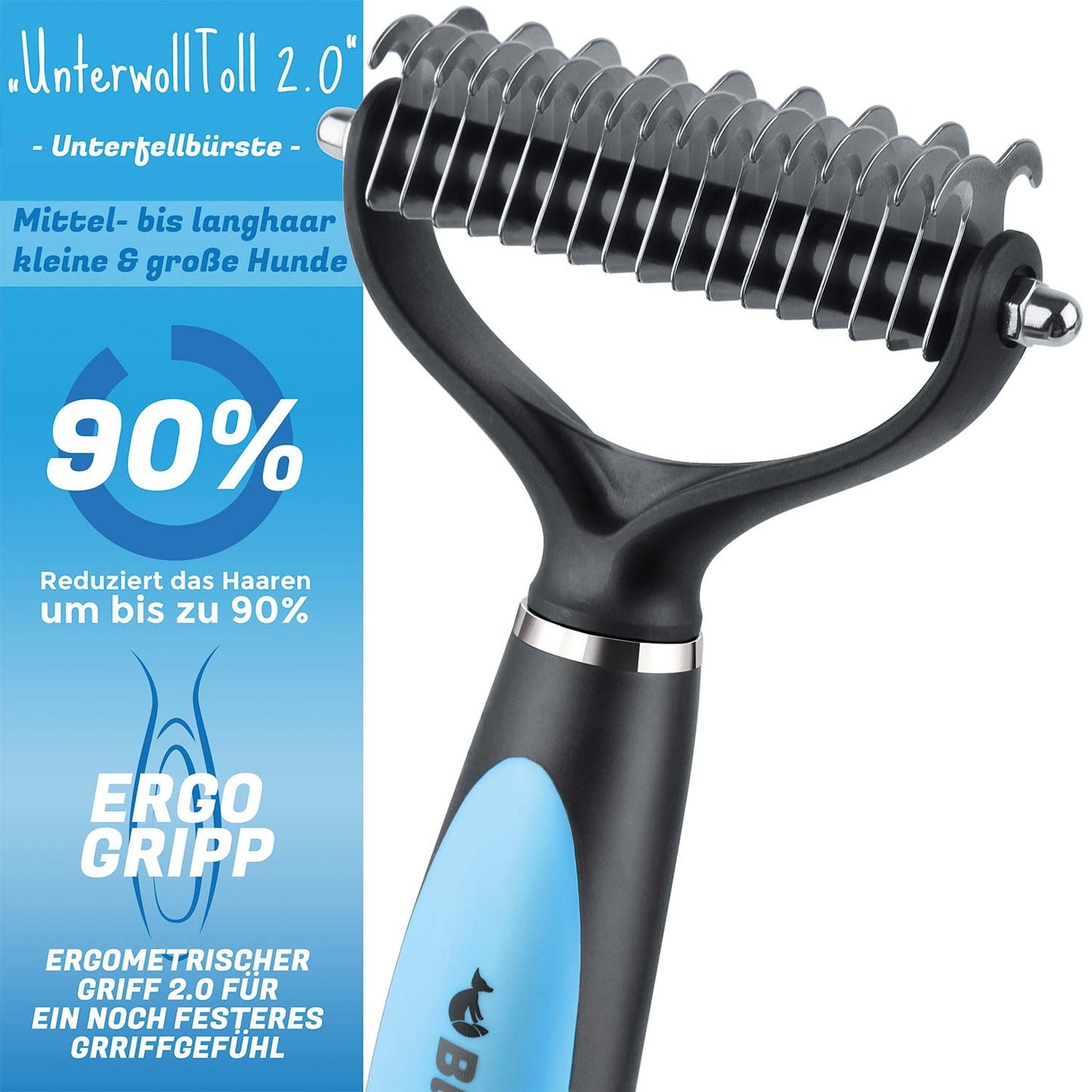 Professionelles Hunde-Fellpflege-Set für Langhaar