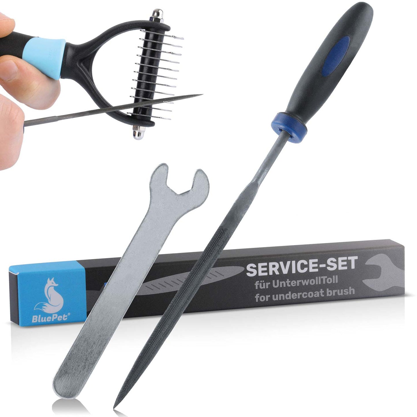Professionelles Hunde-Fellpflege-Set für Langhaar
