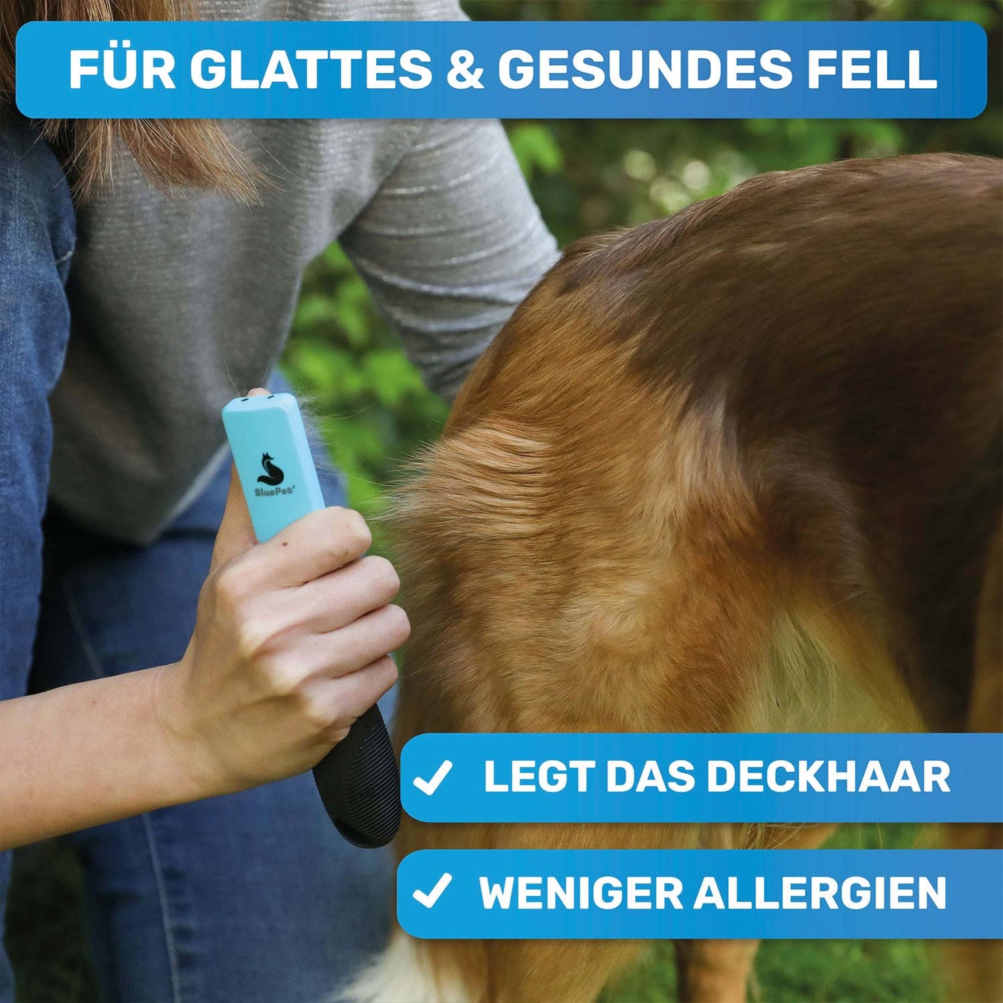 Professionelles Hunde-Fellpflege-Set für Langhaar