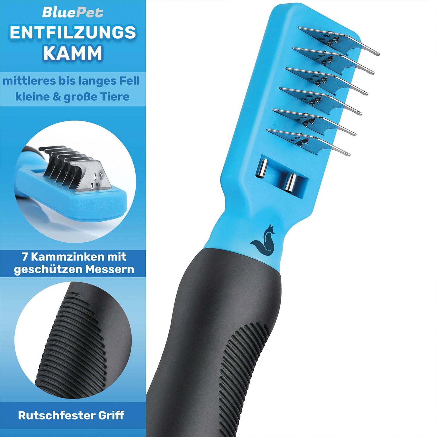 Professionelles Hunde-Fellpflege-Set für Langhaar