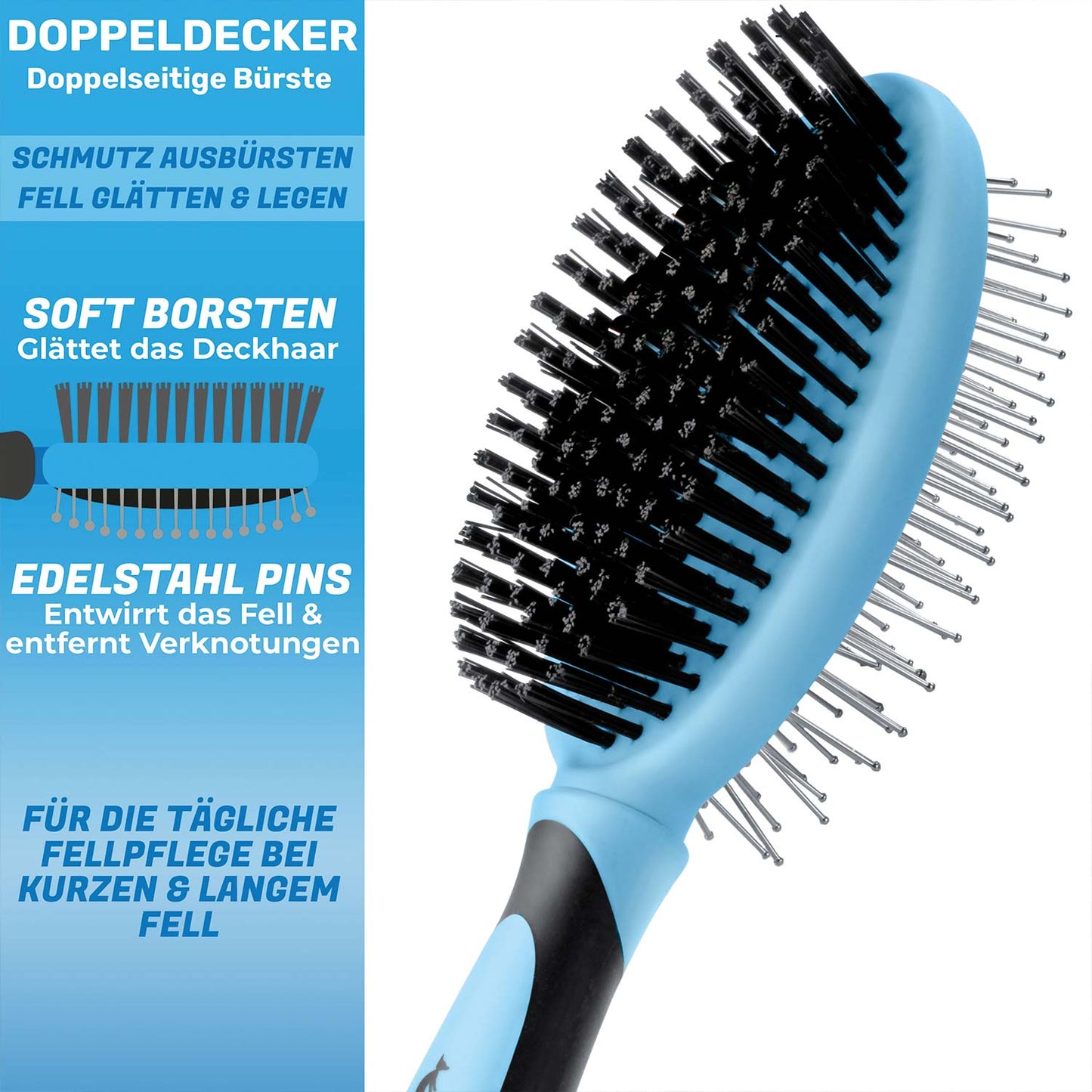 Professionelles Hunde-Fellpflege-Set für Langhaar