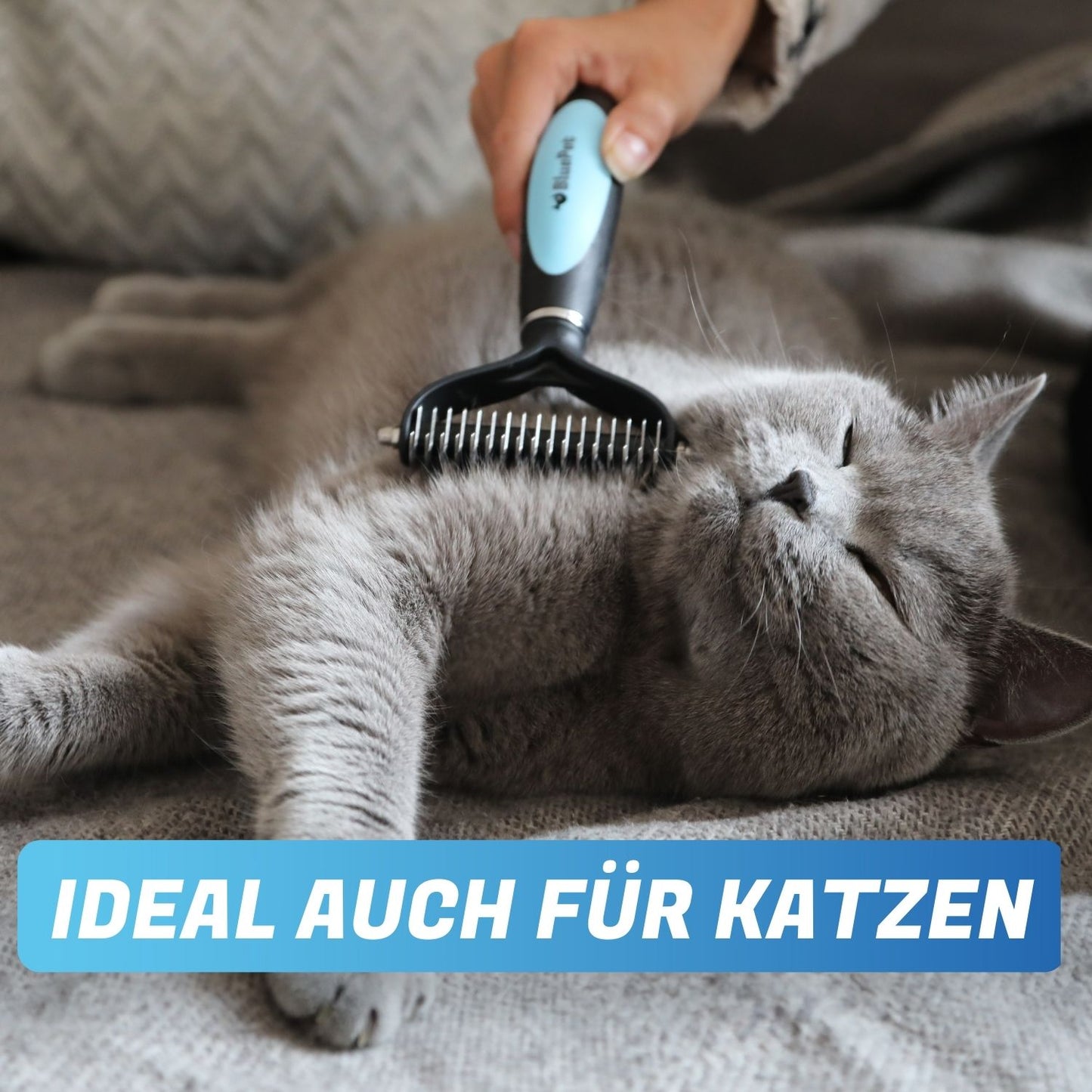 'UnterwollToll' Unterwollbürste - Unterfellbürste für Hunde & Katzen