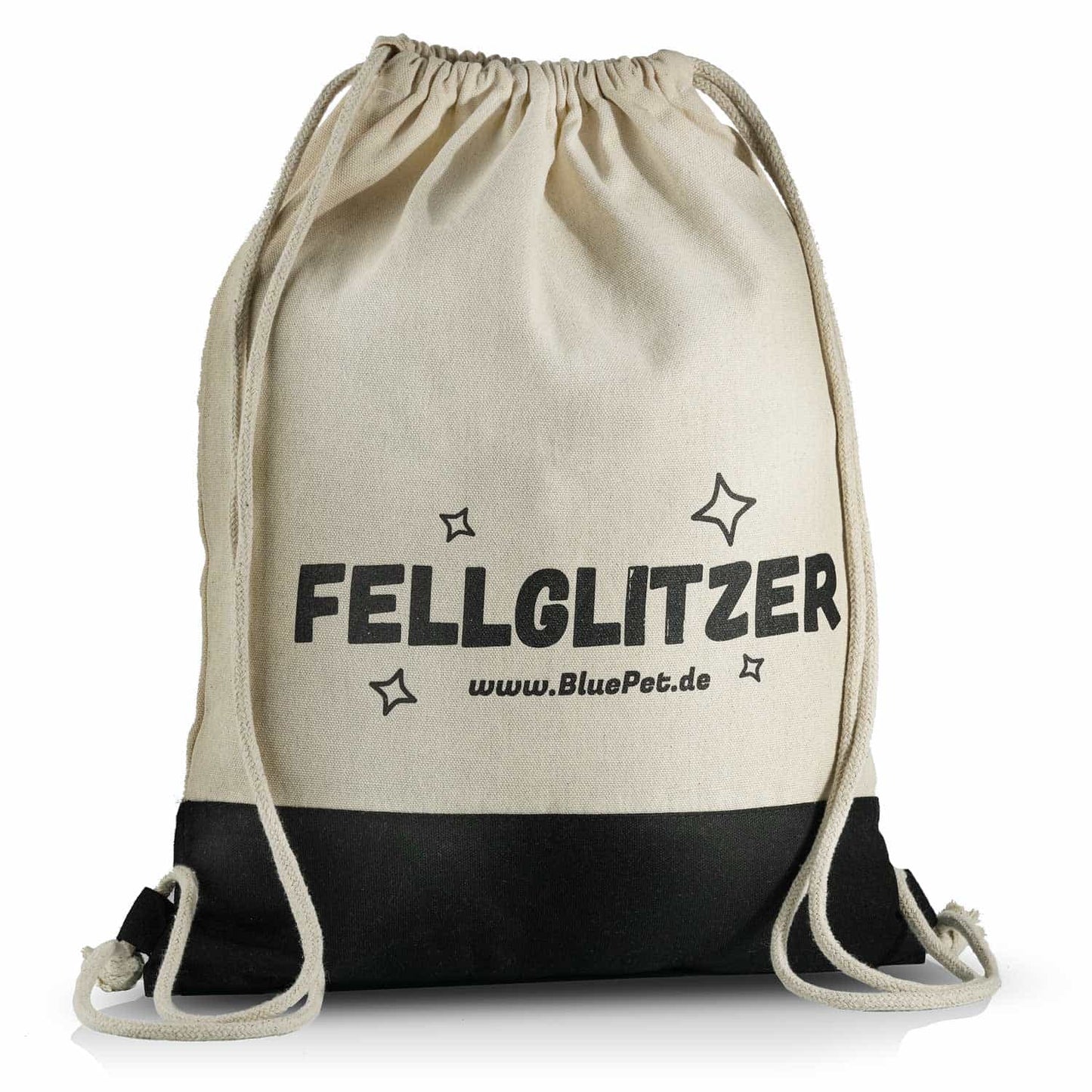 BluePet Fellglitzer Jutebeutel Turnbeutel Bag Tasche für Hudne Hundezubehöhr Trainingstasche Snackbeutel