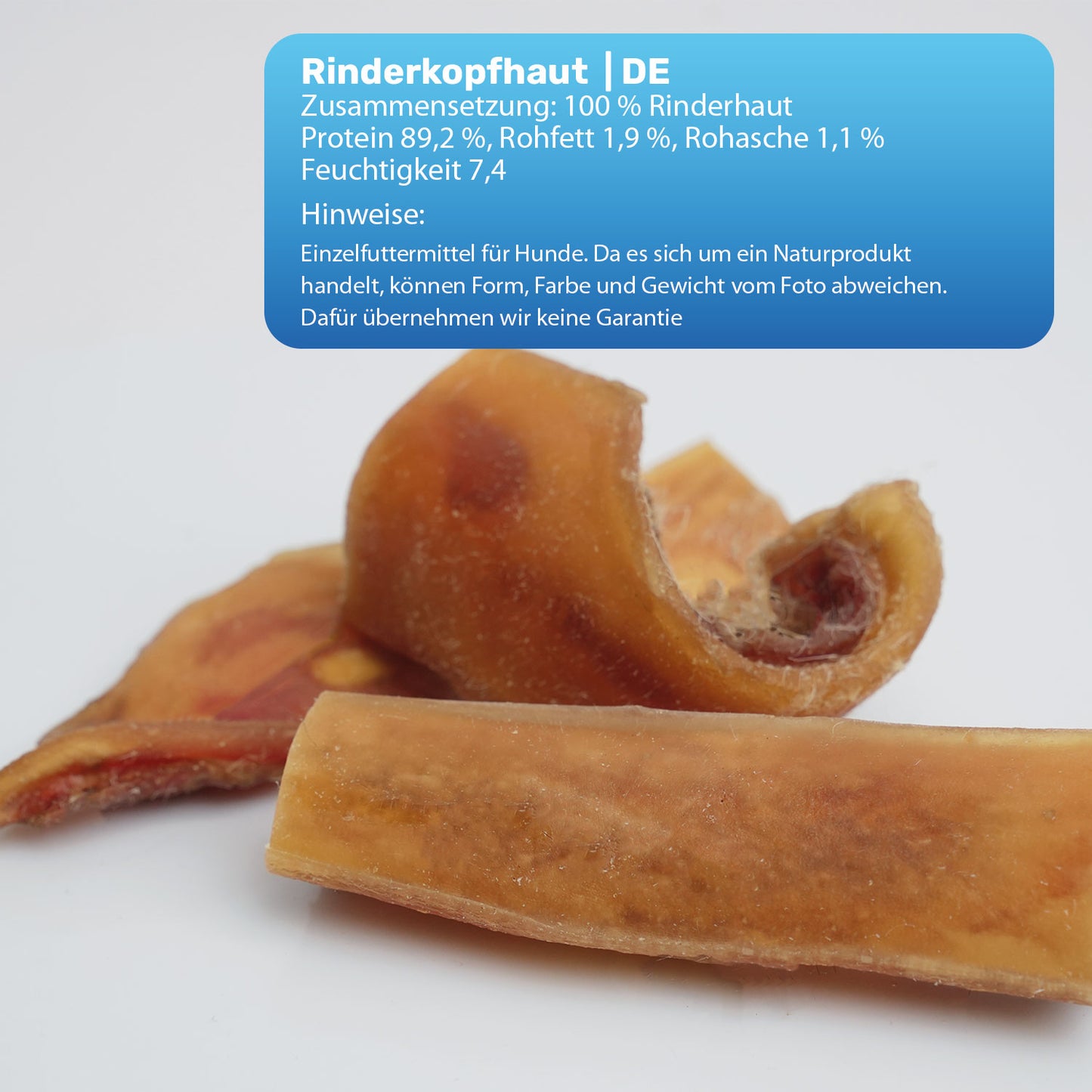 Rinderkopfhaut 8-18 cm Kausnack 200g
