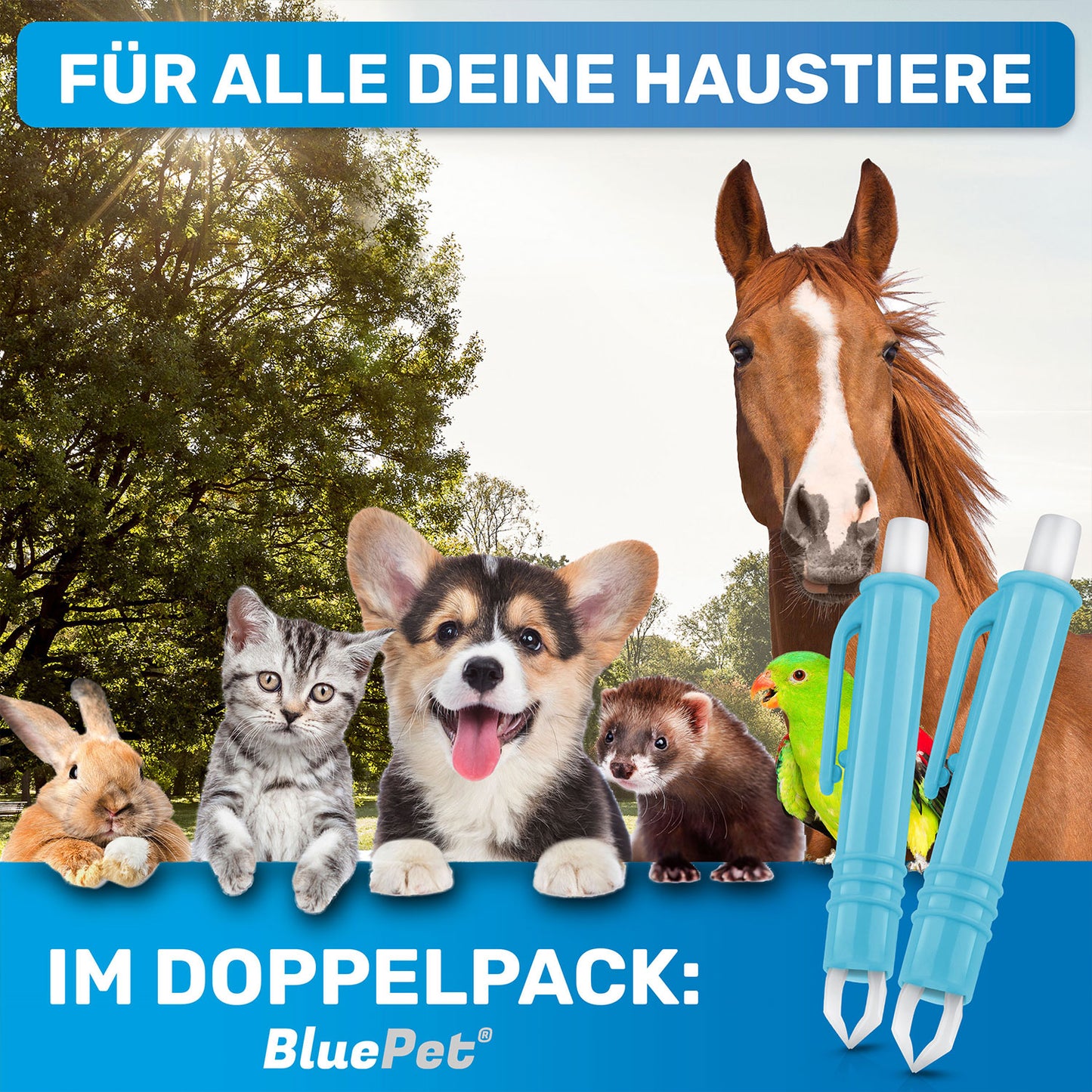2x Automatische Zeckenzange, Zeckenentferner