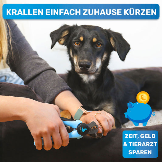Krallenschere mit Schutz für kleine & große Hunde