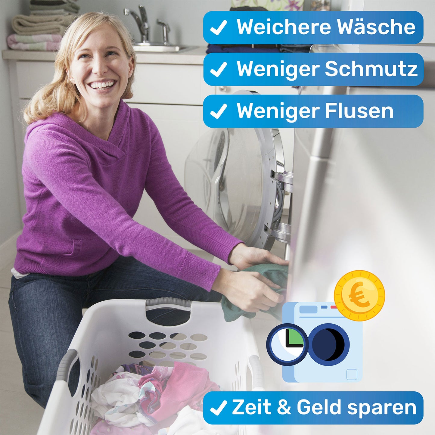 Wäschebälle / Fusselbälle für saubere Wäsche