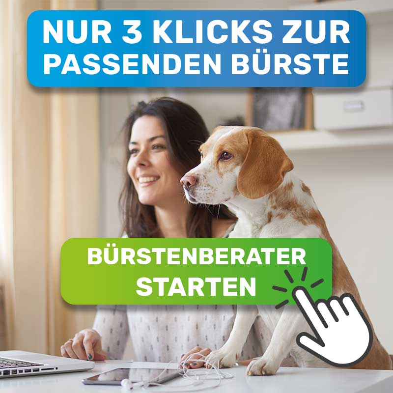 Hier findet jeder die passende Buerste für seinen Hund oder Katze mit 3 Klicks. Starte jetzt den Bürstenberater von BluePet