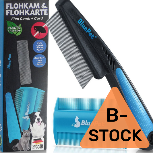 BluePet Flohkamm & Flohkarte Set B-Stock