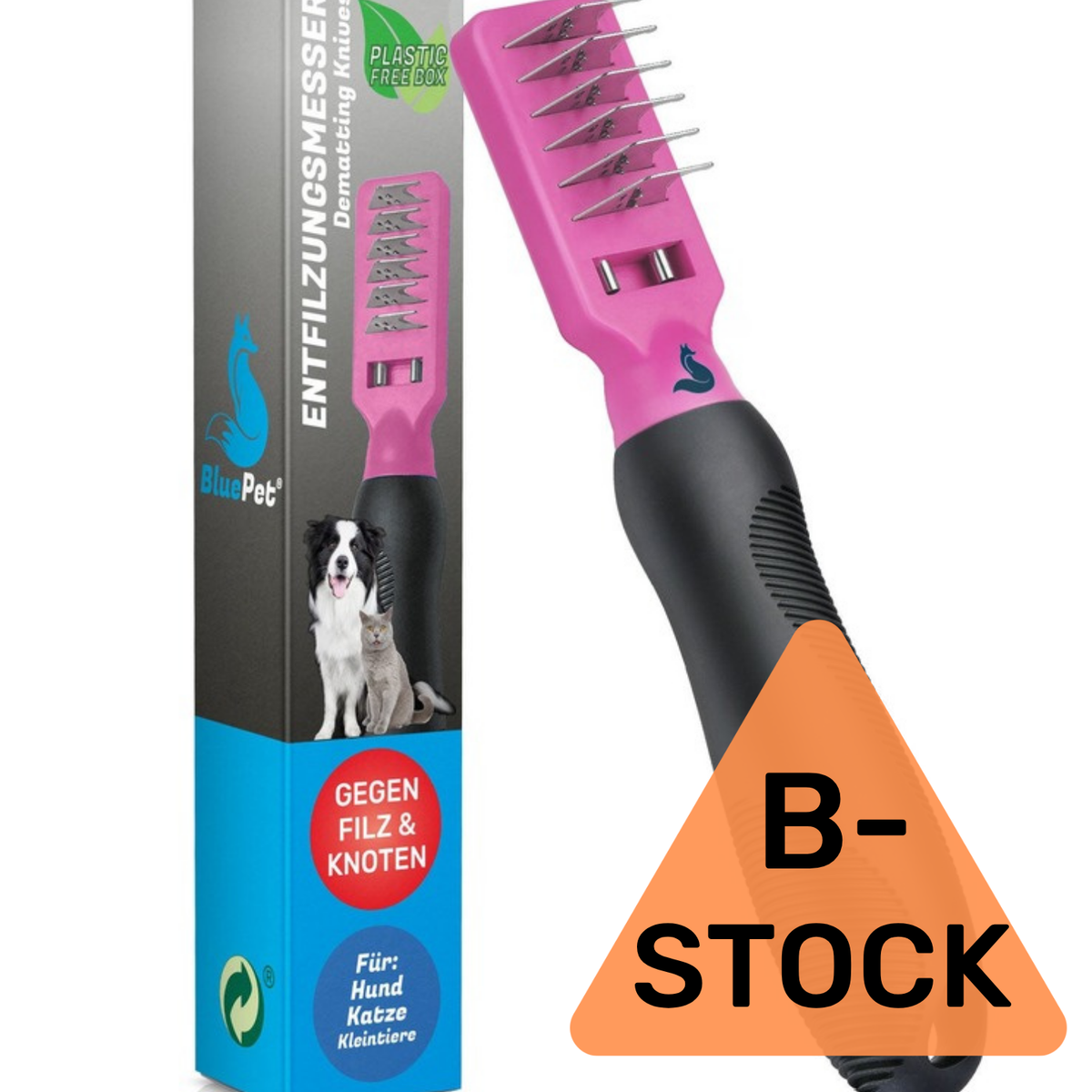 BluePet Entfilzer Rosa Rechtshänder B-Stock