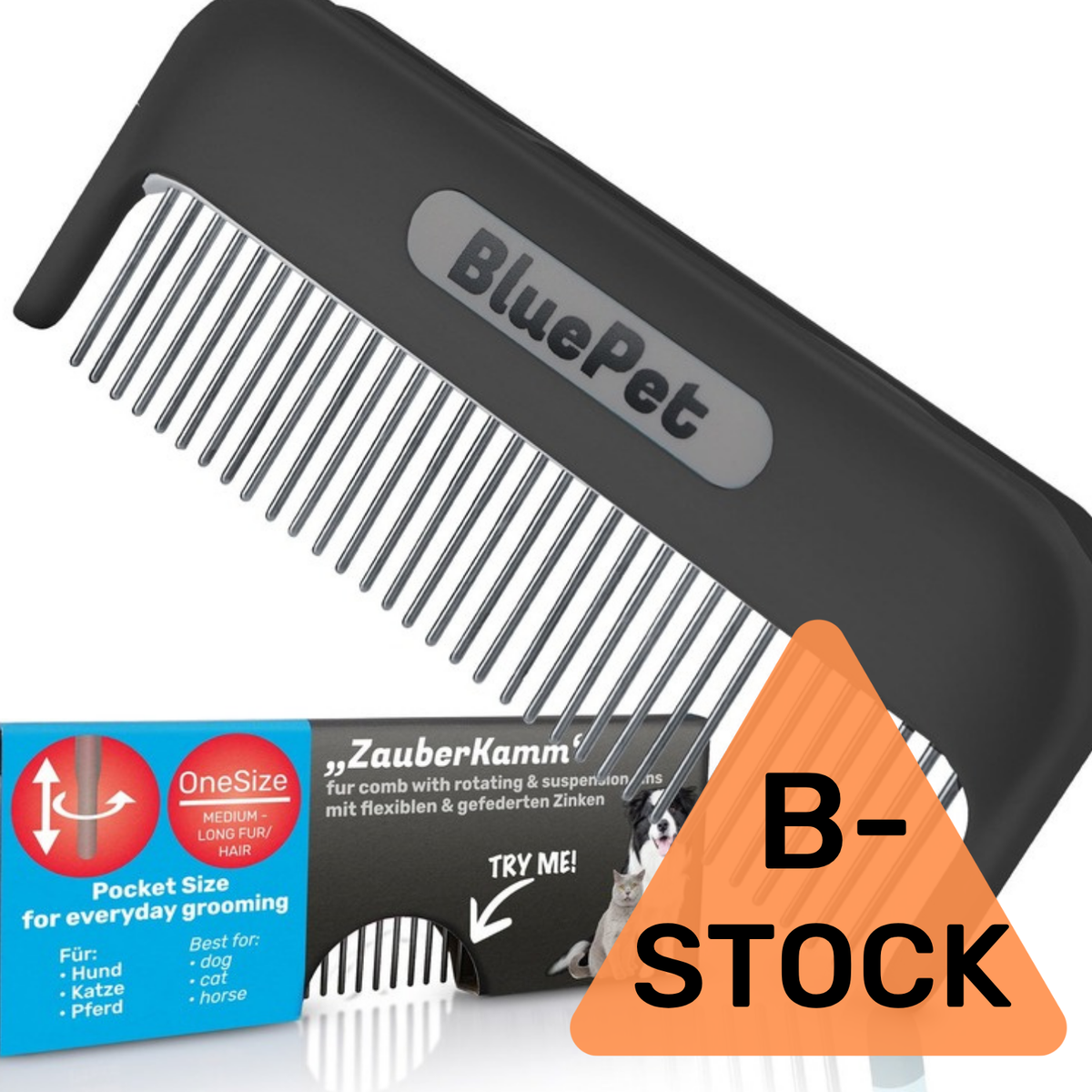 BluePet Zauberkamm Schwarz Limited B-Stock