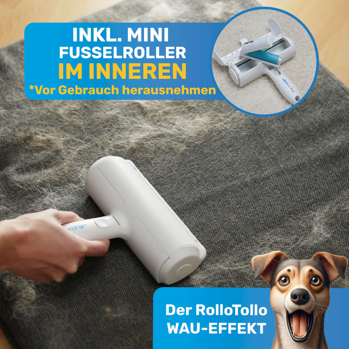 Tierhaarentferner gegen Hundehaare & Katzenhaare