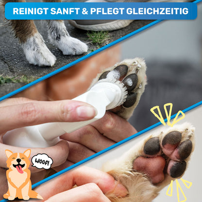 BluePet Pfotenschaum Pfotenreiniger reinigt sanft und pflegt gleichzeitig, ideal für trockene und rissige Hundepfoten