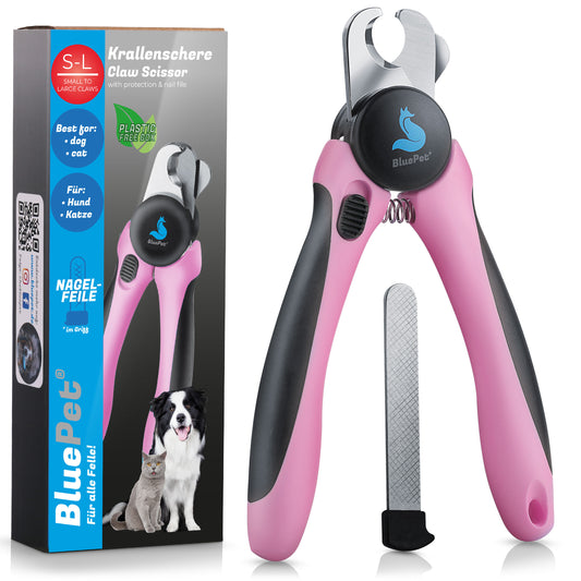 "KrallenSchön" Krallenschere mit Schutz Rosa