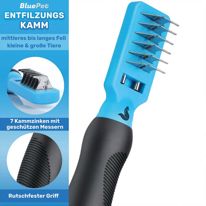 Professionelles Hunde-Fellpflege-Set für Langhaar