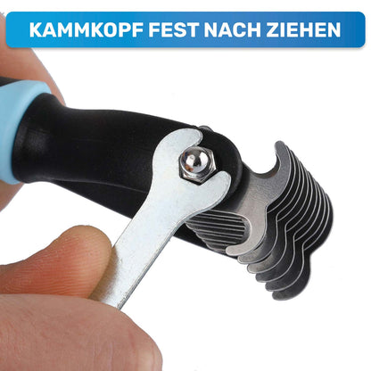 Professionelles Hunde-Fellpflege-Set für Langhaar