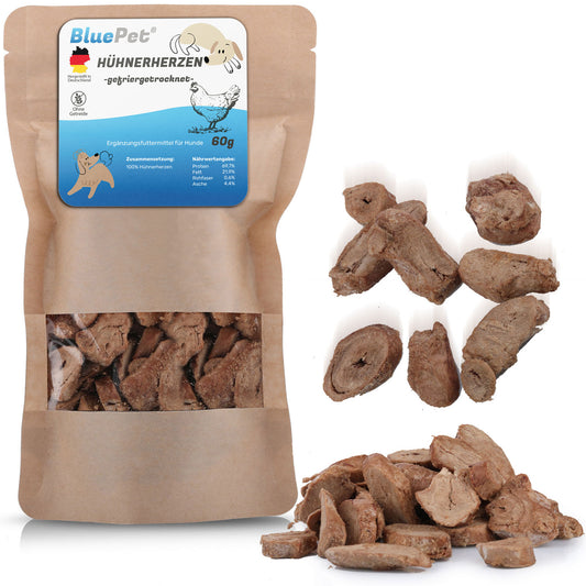 Hühnerherzen Gefriergetrocknet 60g