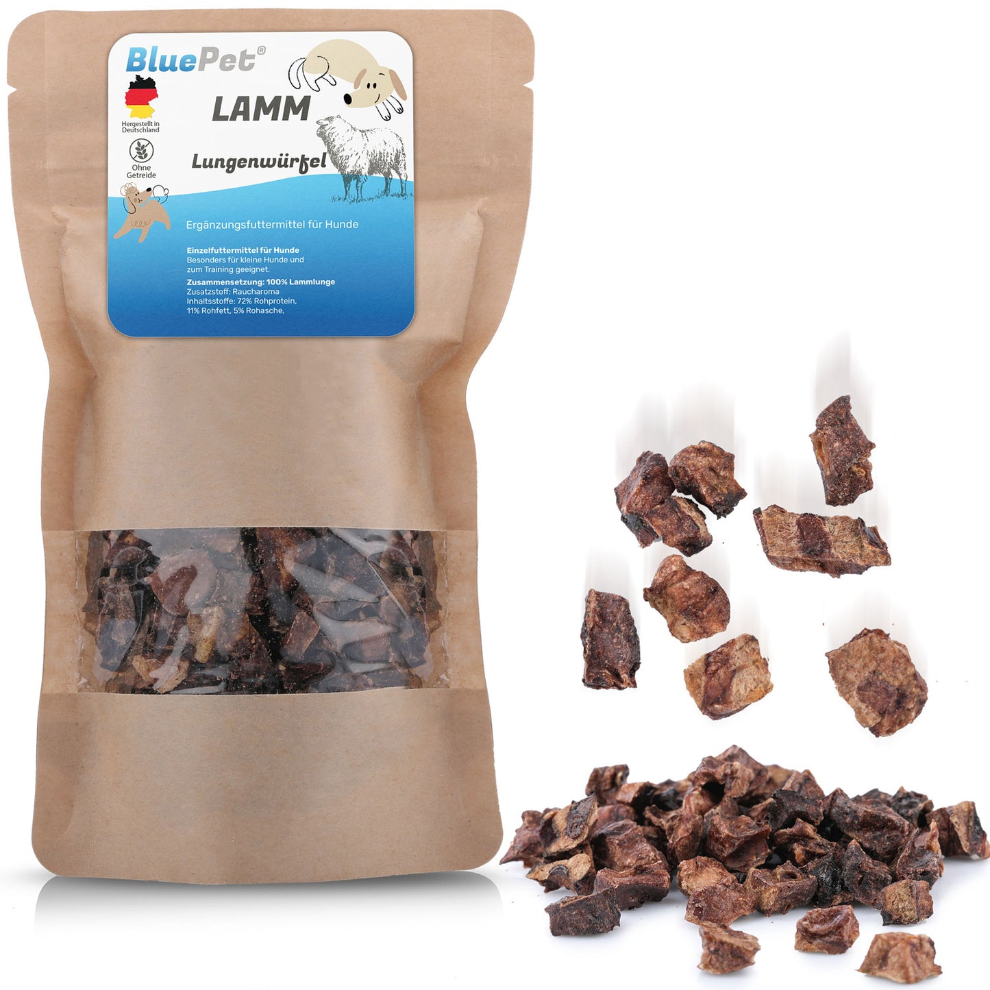 Lamm Lungenwürfel 200g