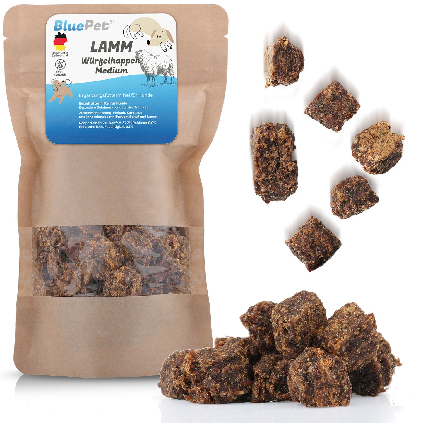 Lamm Fleisch-Würfel 200g