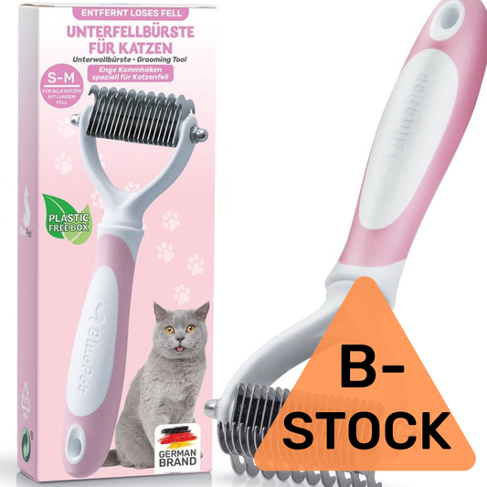 Unterwollbürste für Katzen im Fellwechsel (B-Stock, Verpackungsschäden)