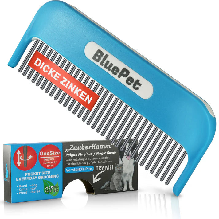 "Zauberkamm" Entfilzungskamm mit rotierenden Zinken B-Stock