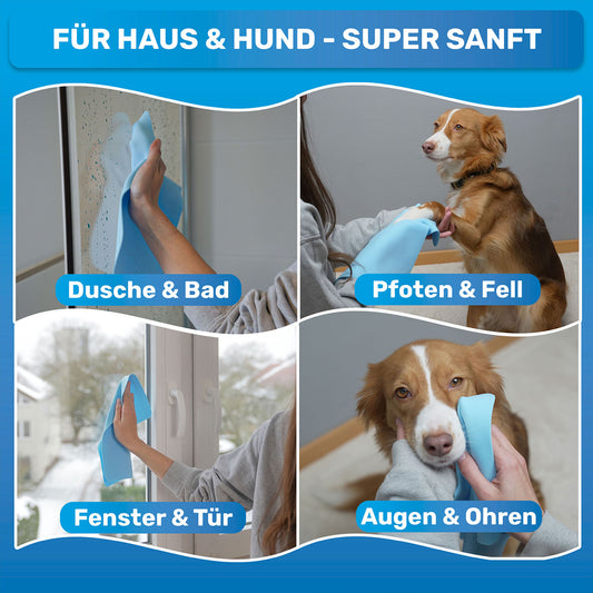 3x Wiederverwendbare Reinigungstücher Feuchttücher für Hunde & Haushalt