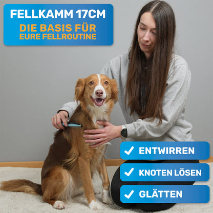 17cm Hundekamm & Katzenkamm - Metallkamm für Hunde