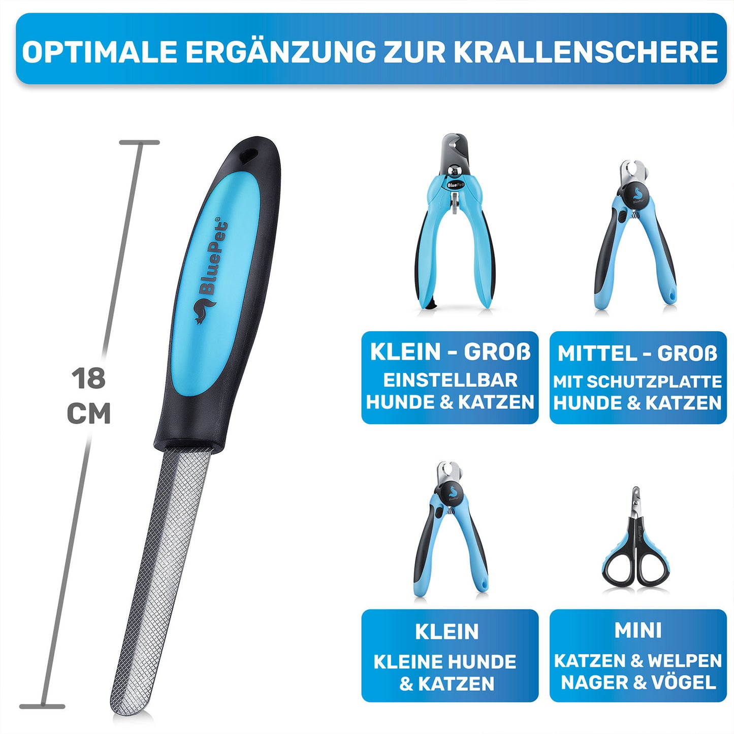 Robuste Krallenfeile & Nagelfeile für große Krallen