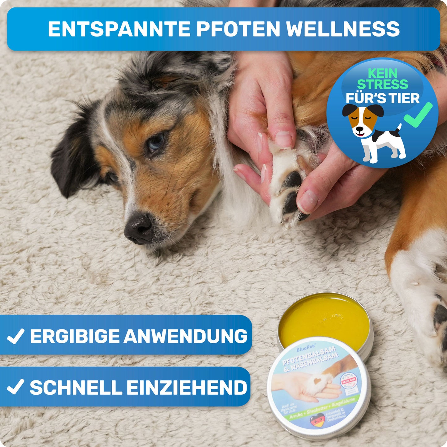 Pfotenbalsam, Nasenbalsam & Handcreme für Hunde