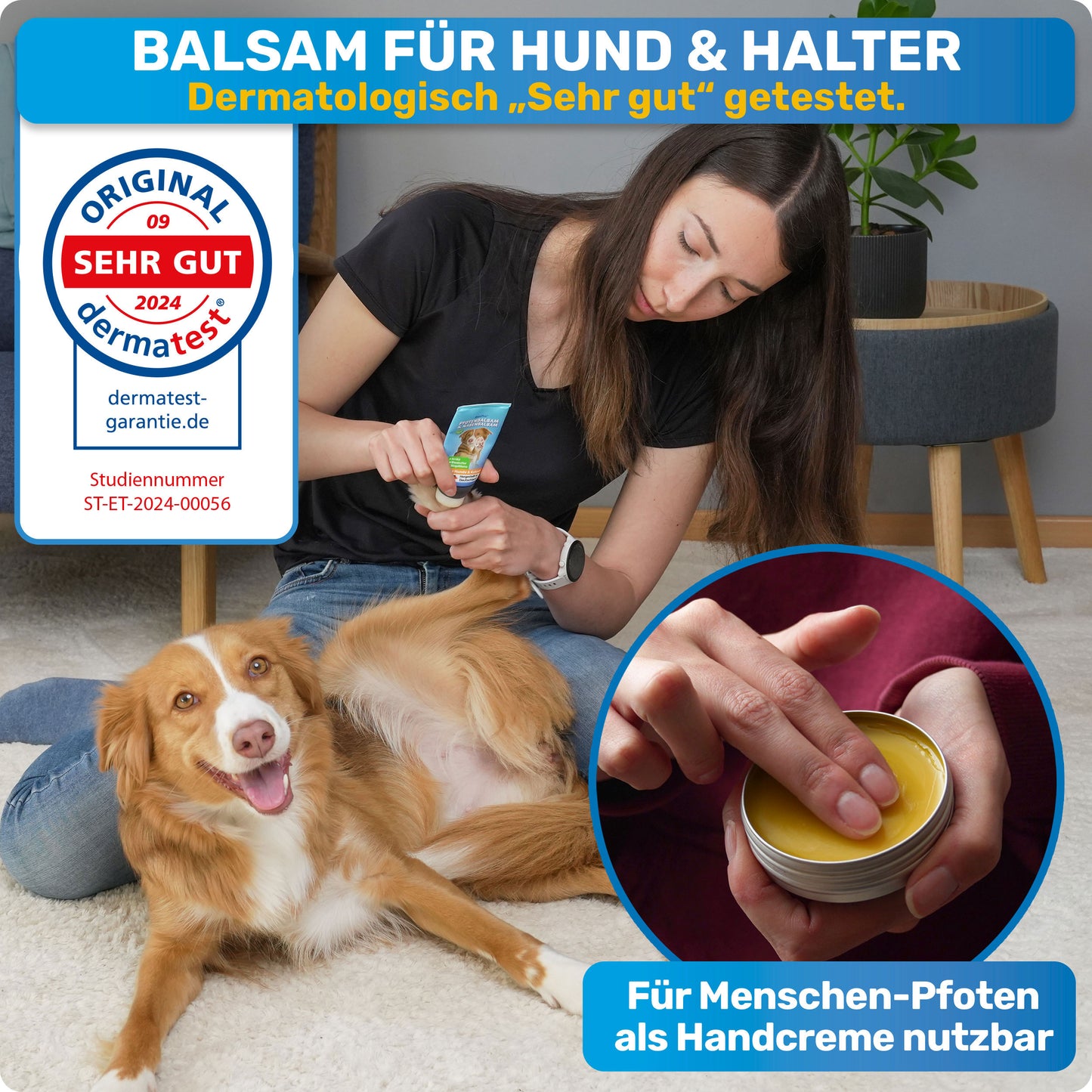 Pfotenbalsam, Nasenbalsam & Handcreme für Hunde