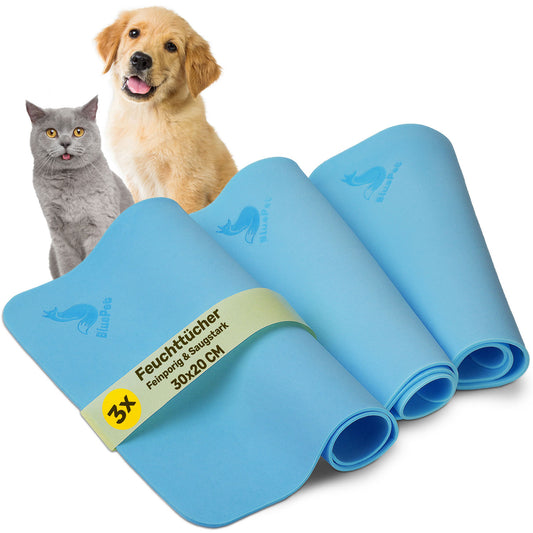 3x Wiederverwendbare Reinigungstücher Feuchttücher für Hunde & Haushalt