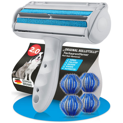 BluePet Tierhaarentferner "RolloTollo" Produktfoto. Zum Entfernen von Hundehaaren & Katzenhaaren mit Fusselroller