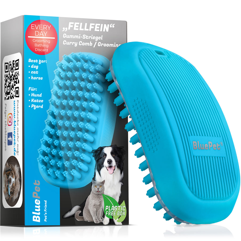 FellFein - Gummistriegel & Badestriegel für Hunde