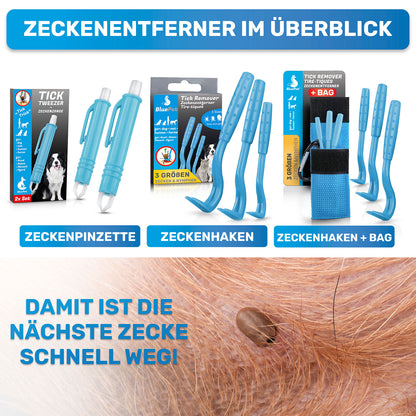3er Set Zeckenhaken, Zeckenentferner